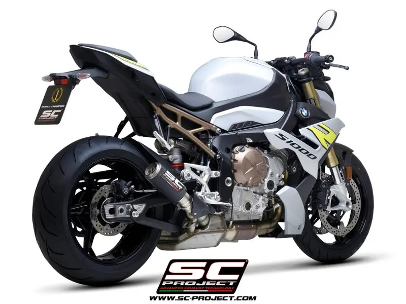 Bmw S 1000 R - 2025 – Sc-Project Cr-T Carbon Fibre Exhaust, With Stoneguard Grid 1
