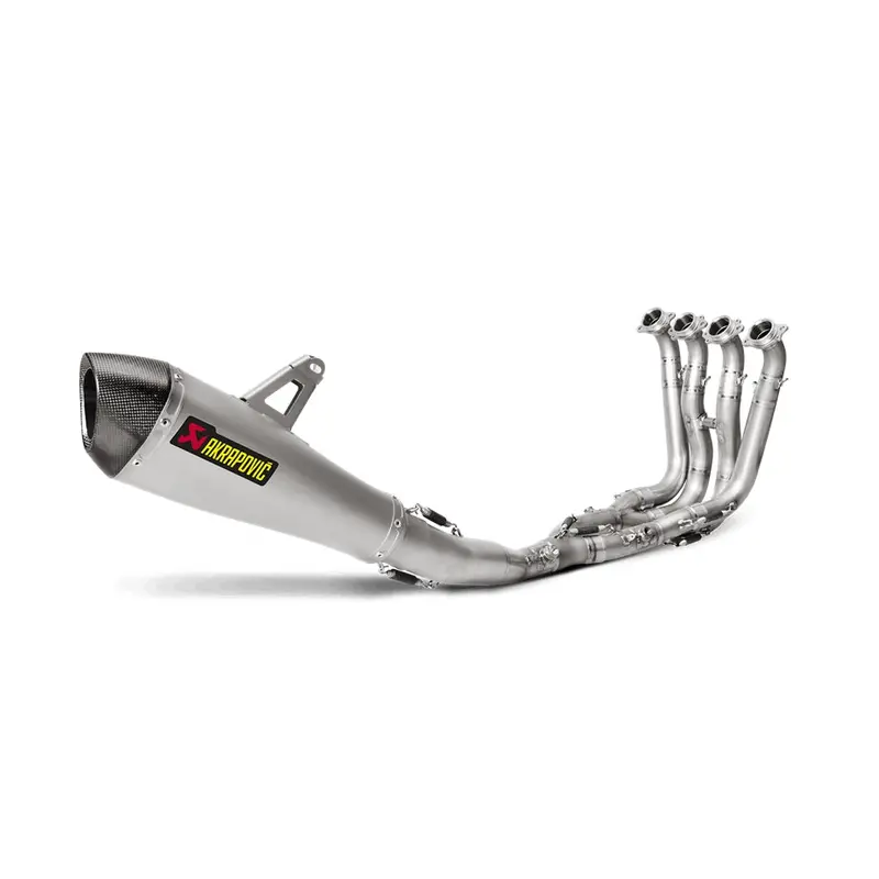 Bmw S1000rr - (2017-2018) Akrapovic Titanium Silencer Complete Stainless 4-2-1 System - Conical - Race 1
