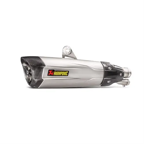 Bmw S1000rr - (2017-2018) Akrapovic Titanium Silencer Slip-On Kit (Includes Carbon Heat Shield) - Road Legal 1