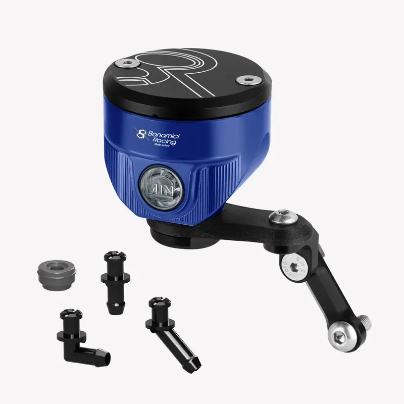 Bonamici Racing - Aluminum 8Ml Rear Brake Fluid Reservoirs - Blue 1