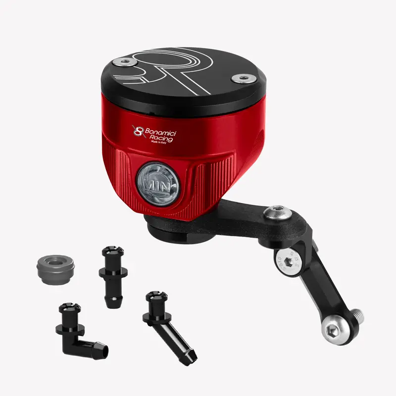 Bonamici Racing - Aluminum 8Ml Rear Brake Fluid Reservoirs - Red 1