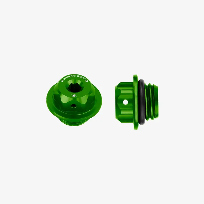Bonamici Racing - Aluminum Oil Cap M20x2,5 - Green 1