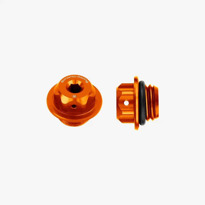 Bonamici Racing - Aluminum Oil Cap M20x2,5 - Orange 1