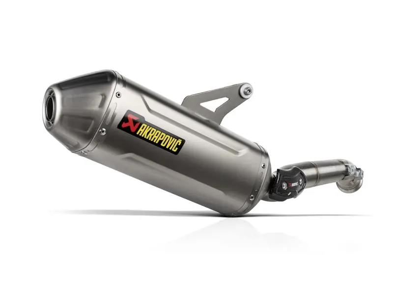 Cf Moto 800 Mt Sport / Touring - (2022-2025) Akrapovic Titanium Silencer Slip-On Kit (Includes Carbon Heat Shield) - Road Legal 1