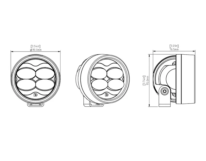 Denali 2.0 D3 High-Performance Fog Light Pod 1