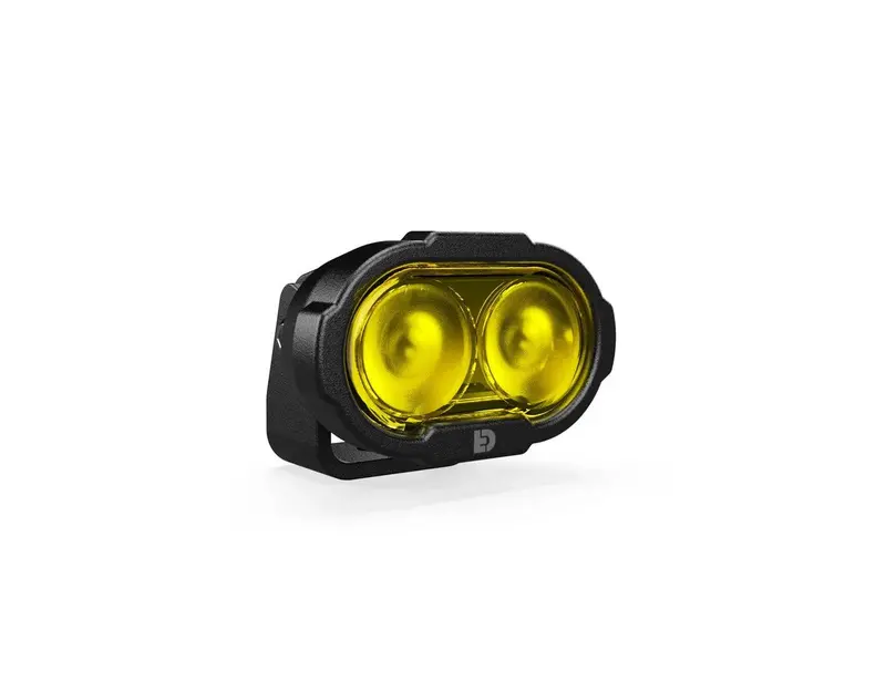 Denali Dl-2 Driving Light W/ Datadim Technology, 2-Led, 60Â° Symetrical Flood Beam 1