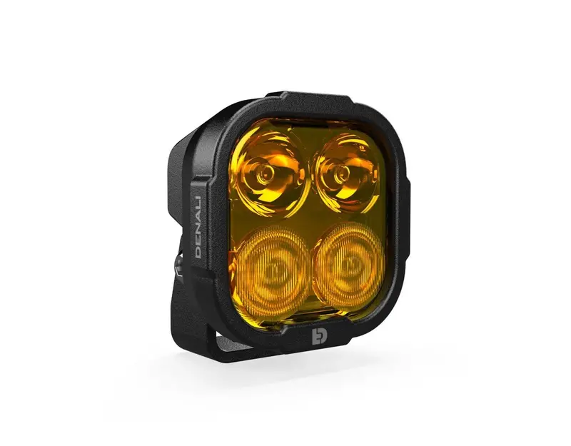 Denali Dl-4 Driving Light W/ Datadim Technology, 4-Led, Elliptical Hybrid Beam 1
