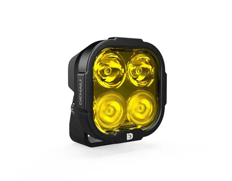 Denali Dl-4 Driving Light W/ Datadim Technology, 4-Led, Elliptical Hybrid Beam 1