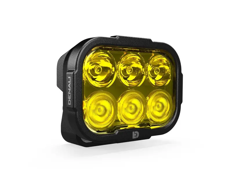 Denali Dl-6 Driving Light W/ Datadim Technology, 6-Led, Elliptical Hybrid Beam 1