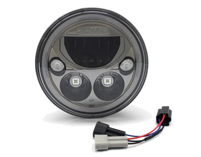 Denali H9/H11 To H4 Headlight Wiring Adapter For Harley Davidson Road King '14-'21 & Harley-Davidson Street Glide '14-'21 1