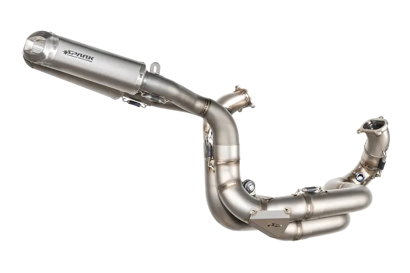 Desmosedici Panigale V2 (2020-24) Panigale 959 — Racing Full System Stainless Steel Replica Ssp600: Collector + 2 Silencers Rectangular Underseat 1