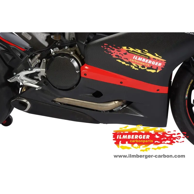Ducati 1199 Panigale (2012-2015) Ilmberger Carbon Bellypan Right Side 1