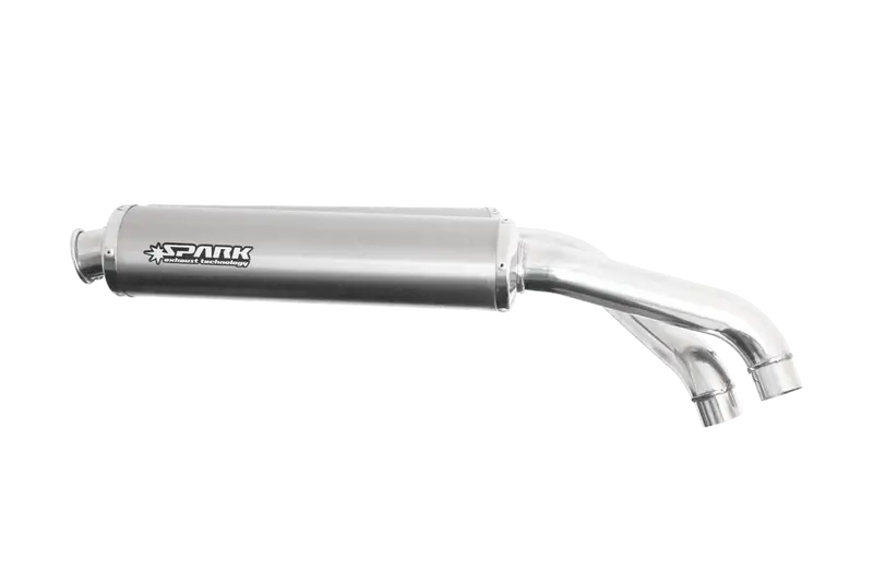 Ducati 748 / 748R / 916 / 996 / 998 — 2 Oval Silencers With Aisi 304 Stainless Steel Pipes For Standard Mounting Underseat 1
