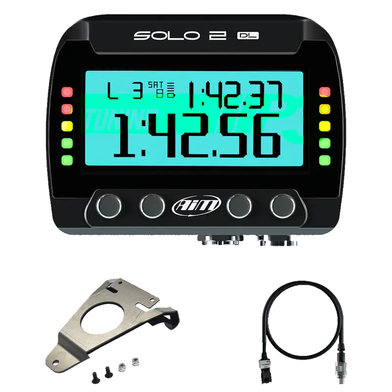 Ducati 848, 1098, 1198 Aim Solo 2 Dl Plug & Play Lap Timer Kit 1