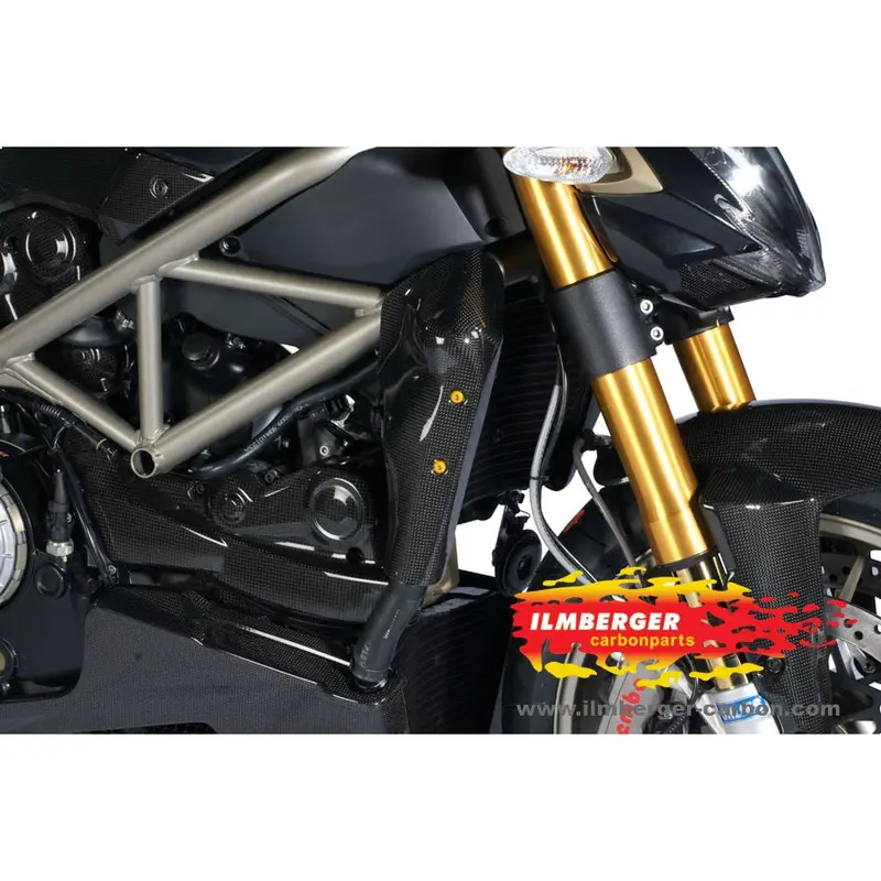 Ducati 848 Streetfighter (2012-2015) Ilmberger Carbon Watercooler Cover Right Side 1