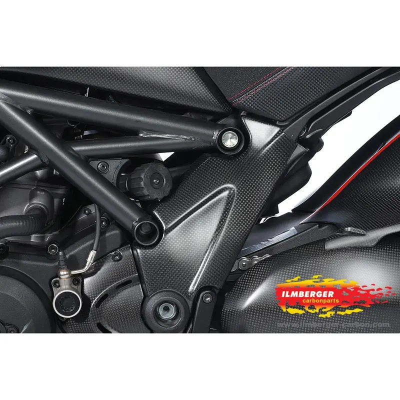 Ducati Diavel 1200 (2011-2019) Ilmberger Carbon Frame Cover Left Side - (Matt Finish) 1