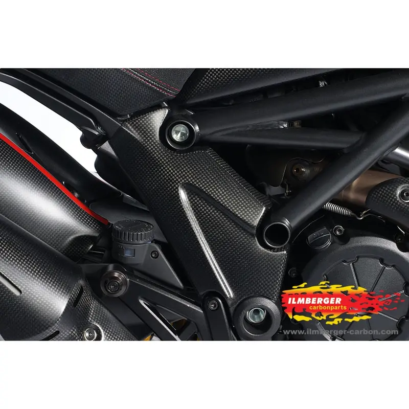 Ducati Diavel 1200 (2011-2019) Ilmberger Carbon Frame Cover Right Side - (Matt Finish) 1