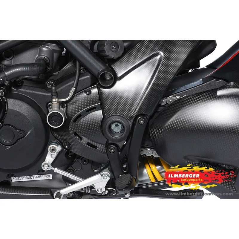 Ducati Diavel 1200 (2011-2019) Ilmberger Carbon Front Sprocket Cover - (Matt Finish) 1