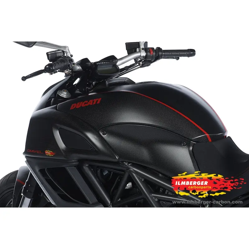 Ducati Diavel 1200 (2011-2019) Ilmberger Carbon Tank Side Panel (Left) - (Matt Finish) 1