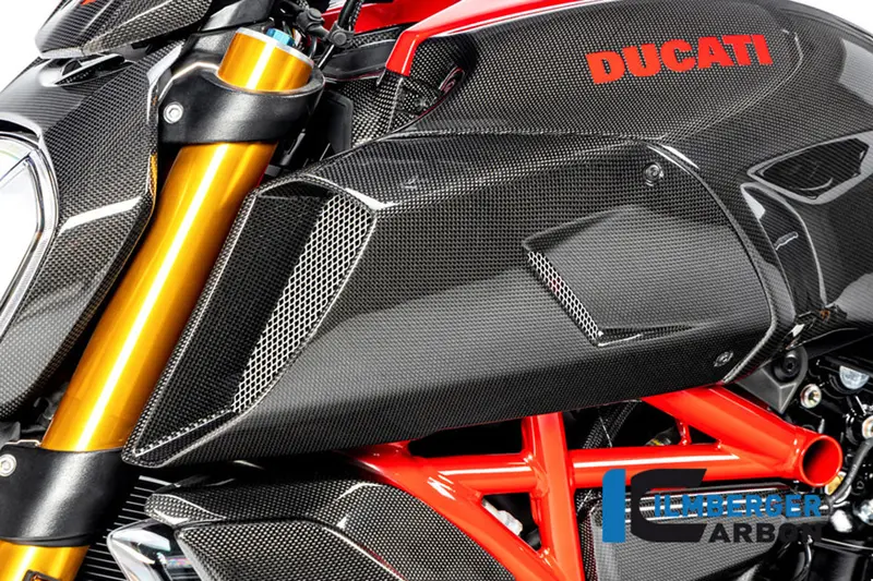 Ducati Diavel 1260 (2019-2022) Ilmberger Carbon Airtube Cover Left Side - Gloss Finish 1