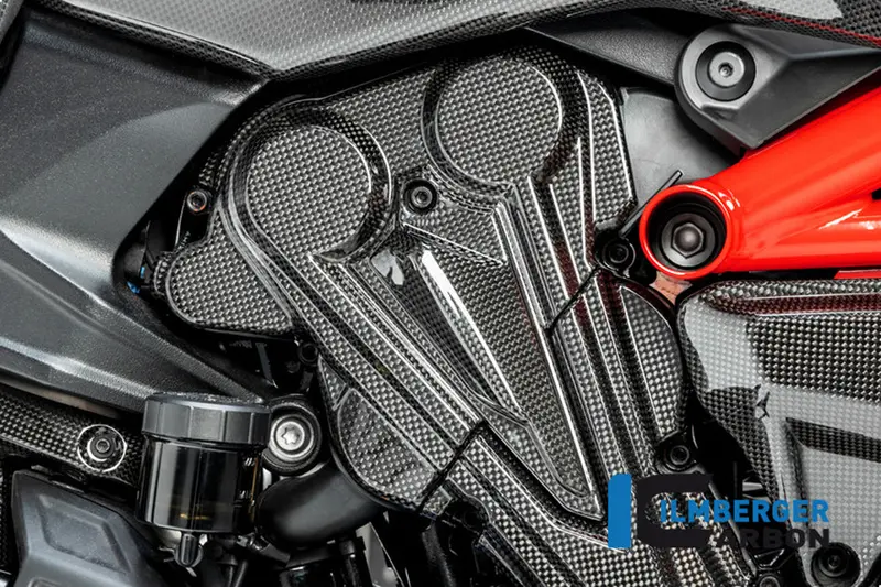 Ducati Diavel 1260 (2019-2022) Ilmberger Carbon Cambeltcover Vertical Cylinder - Gloss Finish 1