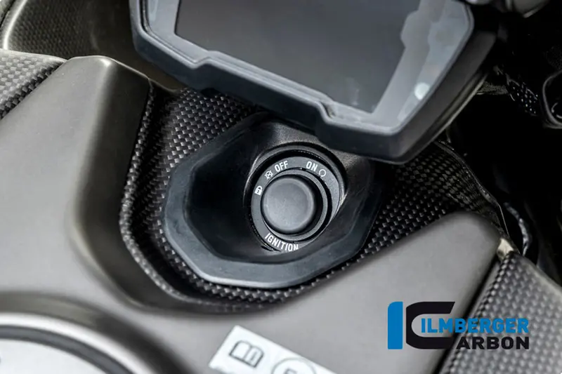 Ducati Diavel 1260 (2019-2022) Ilmberger Carbon Ignition Switch Cover - Matt Finish 1