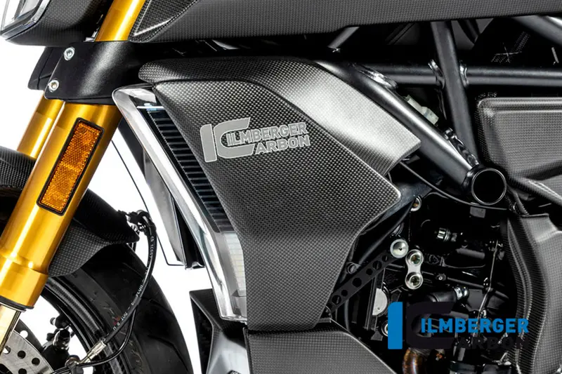 Ducati Diavel 1260 (2019-2022) Ilmberger Carbon Radiator Cover Left - Matt Finish 1