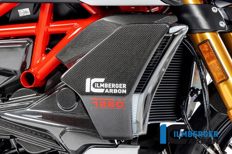 Ducati Diavel 1260 (2019-2022) Ilmberger Carbon Radiator Cover Right - Gloss Finish 1