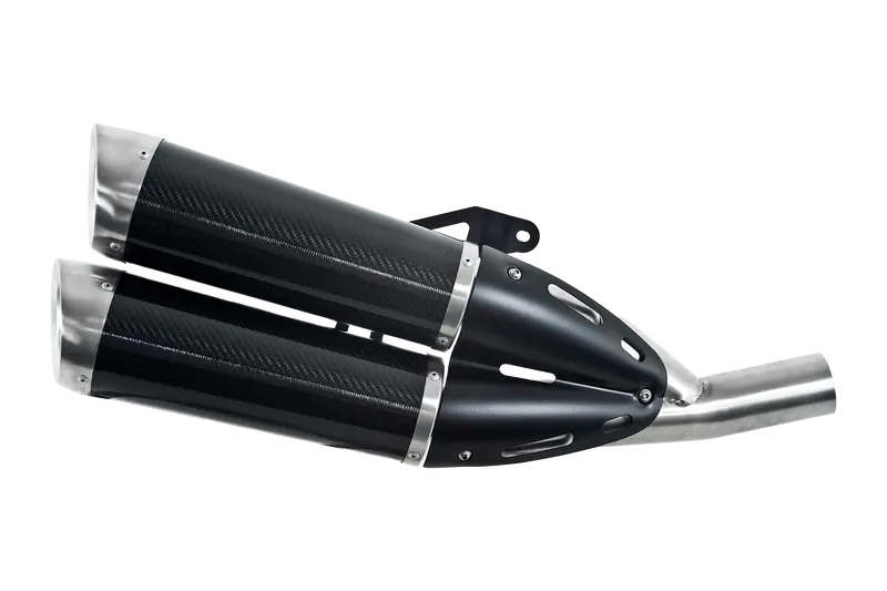 Ducati Diavel - 2011 - 2016 - 2 Silencers Evo5 Overlapping With 1In2 Y Pipe For Lateral Standard Mounting 1
