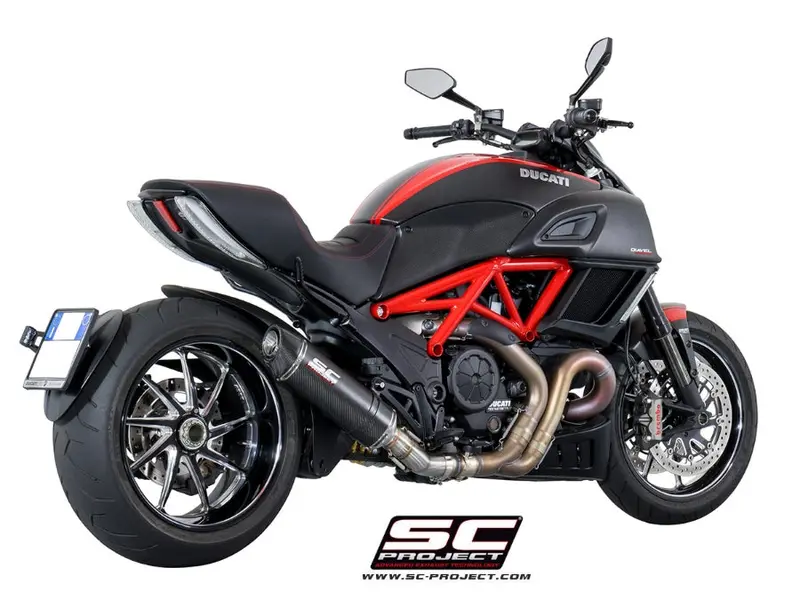Ducati Diavel - 2011 - 2017 – Sc-Project Oval Carbon Fibre Exhaust 1