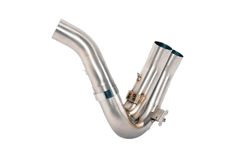Ducati Hypermotard 821 / Hyperstrada 2013 - 2015 - 2In1 Racing Pipe In Stainless Steel - For Force Spark Silencer 1
