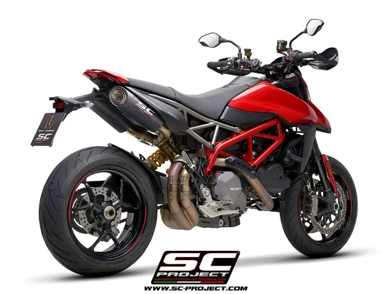 Ducati Hypermotard 950 - Rve - Sp - 2019 - 2021 – Sc-Project Pair Of S1-Carbon Fibre Exhaust 1