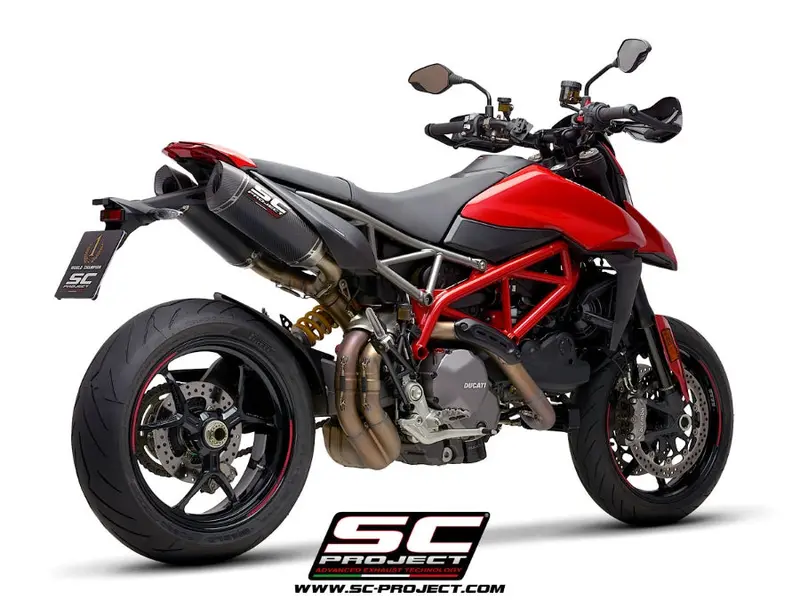 Ducati Hypermotard 950 - Rve - Sp - 2021 - 2025 – Sc-Project Pair Of Sc1-M Carbon Fibre Exhaust 1