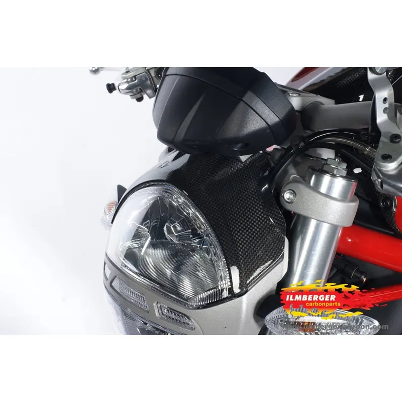 Ducati Monster 1100 Evo (2011-2013) Ilmberger Carbon Headlight Cover 1