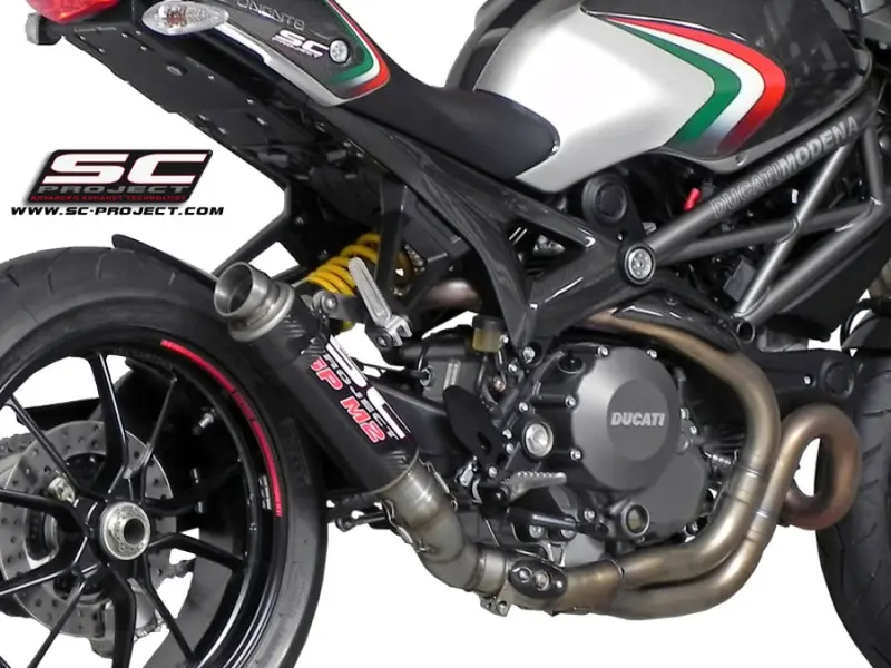 Ducati Monster 1100 Evo - 2011 - 2013 – Sc-Project Gp-M2 Carbon Fibre Exhaust 1