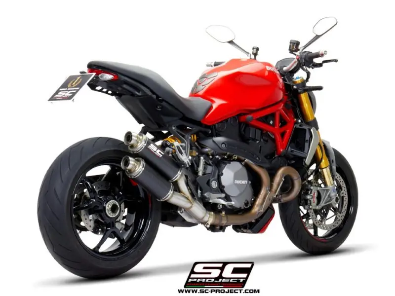 Ducati Monster 1200 - 2017 - 2021 – Sc-Project Twin Gp Carbon Fibre Exhaust 1