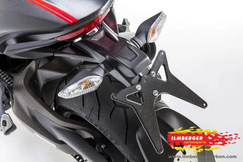 Ducati Monster 1200 / S (2014-2016) Ilmberger Number Plate Holder (Satin Finish) 1