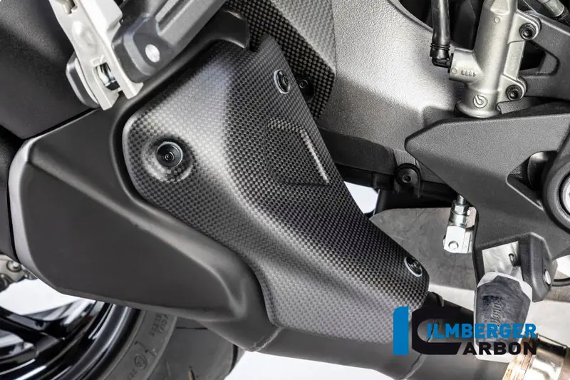 Ducati Monster 1200 / S (2017-2021) Ilmberger Carbon Exhaust Cover - Matt Finish 1