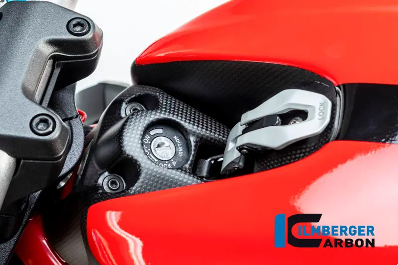 Ducati Monster 1200 / S (2017-2021) Ilmberger Carbon Ignition Switch Cover - Matt Finish 1