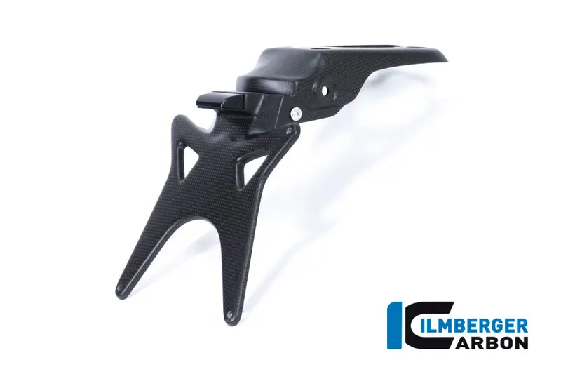Ducati Monster 1200 / S (2017-2021) Ilmberger Carbon Numberplate Holder - Matt Finish 1