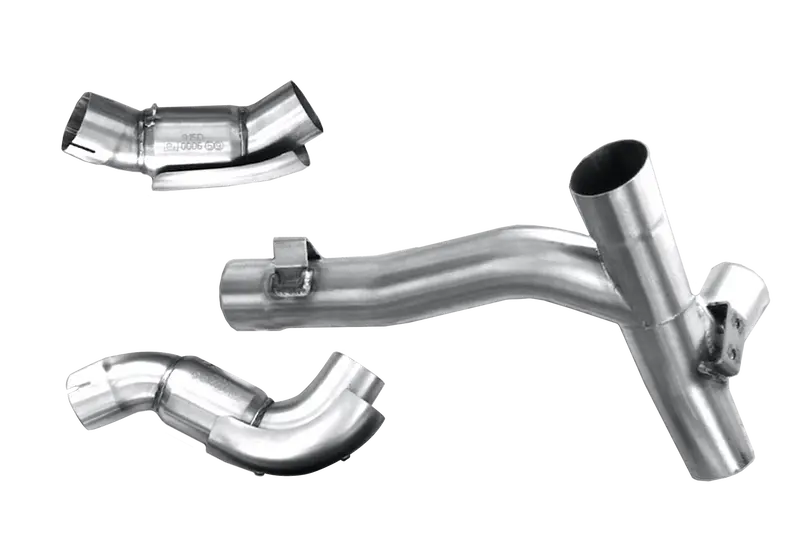 Ducati Monster 696 (08-14) / 796 (10-14) / 1100 - 1100 S (09-10) — Approved Pipe 2In2 In Aisi 304 Stainless Steel - For Spark Silencers 1