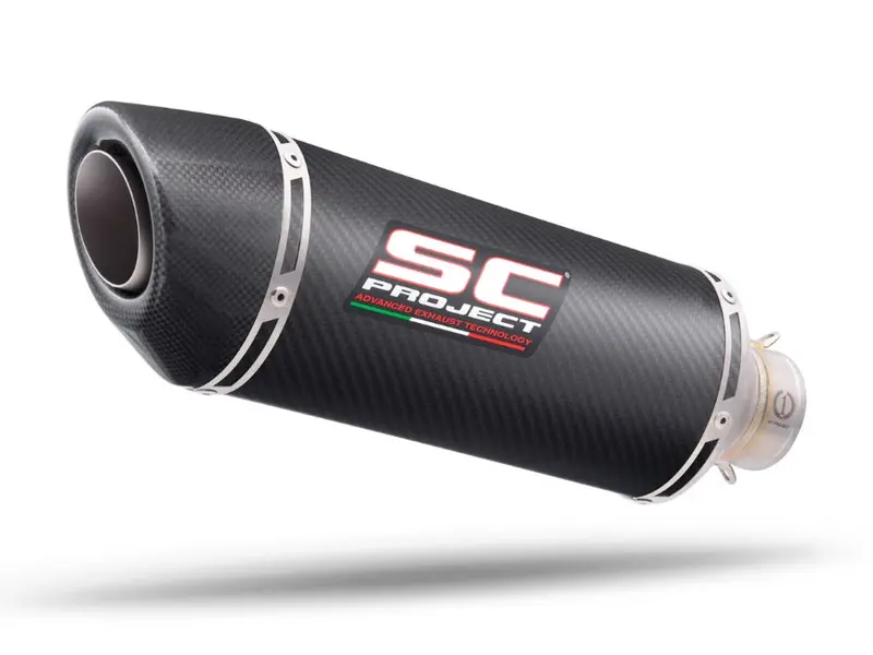 Ducati Monster 696 - 2009 - 2014 – Sc-Project Pair Of Oval Carbon Fibre Exhaust 1