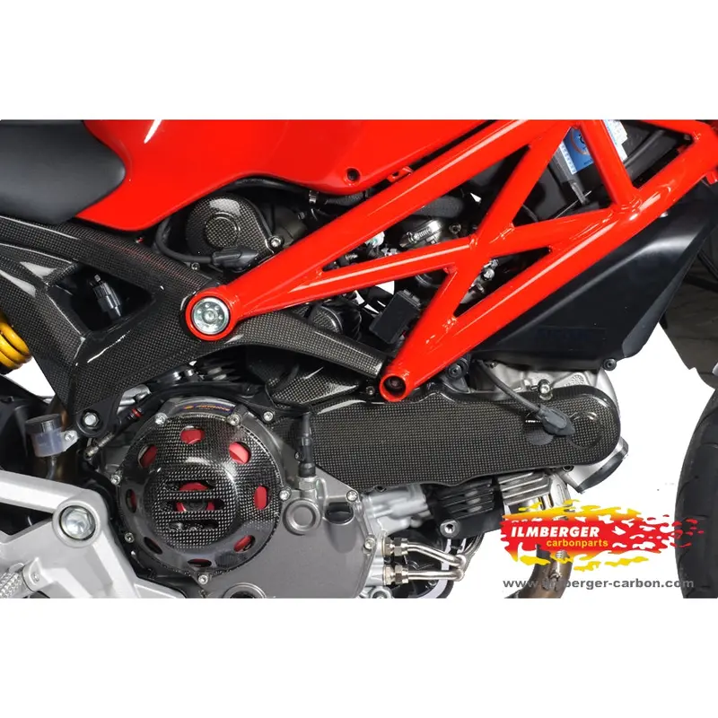 Ducati Monster 796 (2010-2014) Ilmberger Carbon Cam Belt Covers 1100 Horizontal - No Spark Plug Holes 1