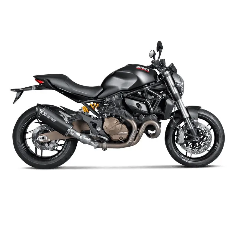 Ducati Monster 821 - (2014-2016) Akrapovic Titanium Silencer Slip-On Kit - No Link Pipe Included - Choose Link Pipe Option - Road Legal Removable Baffle 2