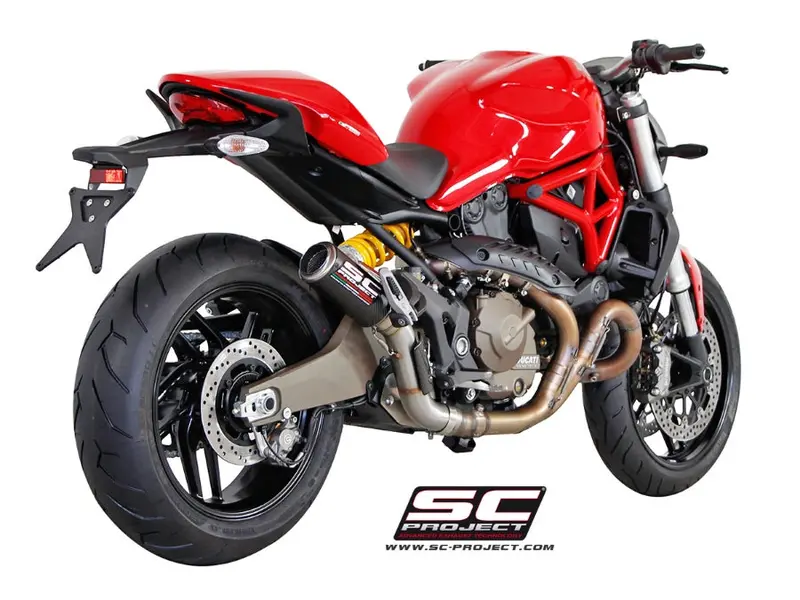 Ducati Monster 821 - 2014 - 2017 – Sc-Project Cr-T Carbon Fibre Exhaust 1