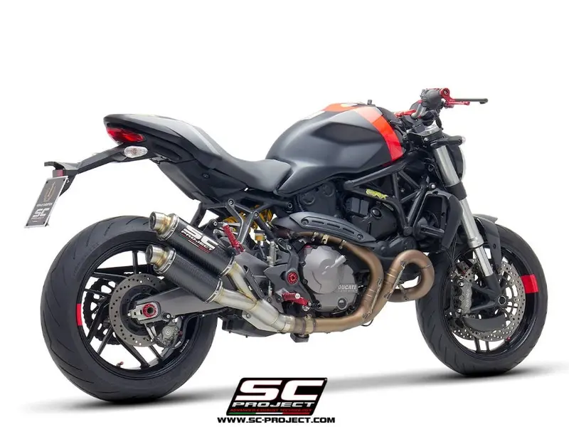 Ducati Monster 821 - 2018 - 2020 – Sc-Project Twin Gp Carbon Fibre Exhaust 1