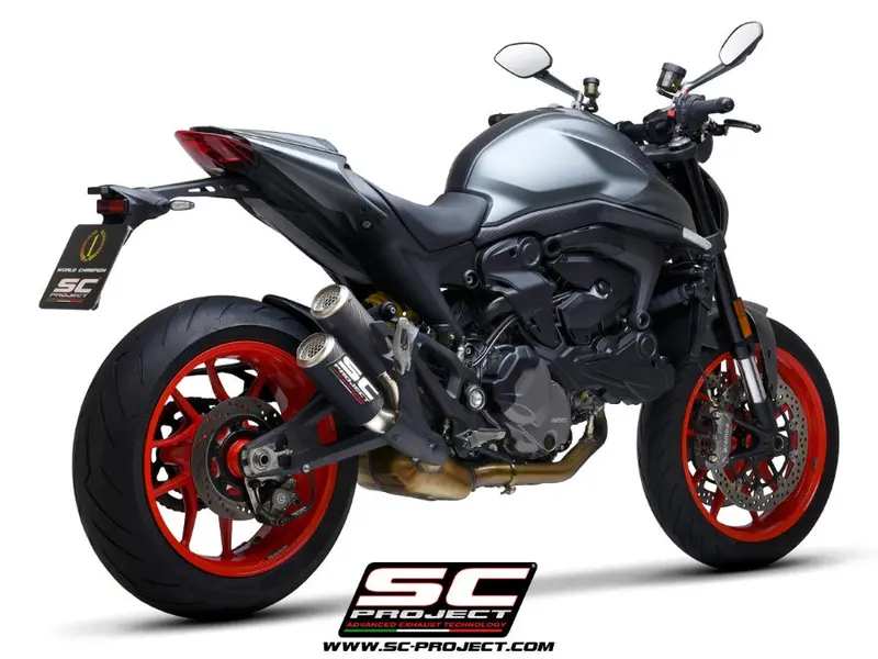 Ducati Monster 937 - 2021 - 2025 – Sc-Project Twin Cr-T Carbon Fibre Exhaust 1