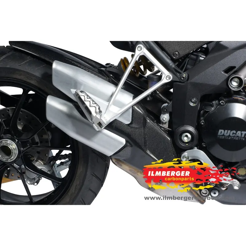Ducati Multistrada 1200 / S (2010-2012) Ilmberger Carbon Side Exhaust Protector (Gloss Finish) 1