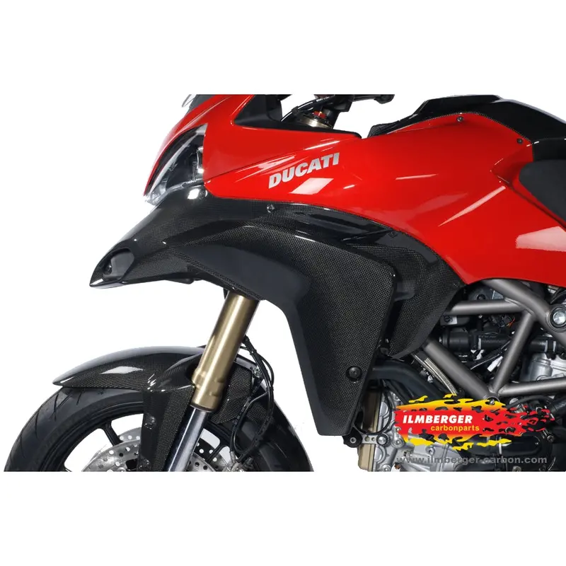 Ducati Multistrada 1200 / S (2010-2012) Ilmberger Carbon Wind Flap On Sidefairing Left (Gloss Finish) 1
