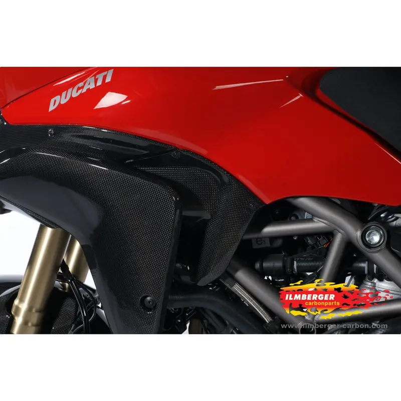 Ducati Multistrada 1200 / S (2010-2012) Ilmberger Carbon Wind Flap On Tank Sidecover Left (Gloss Finish) 1